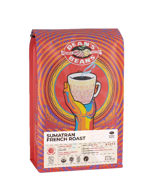 DEAN&#39;S BEANS Sumatran French Roast ground 16 oz.