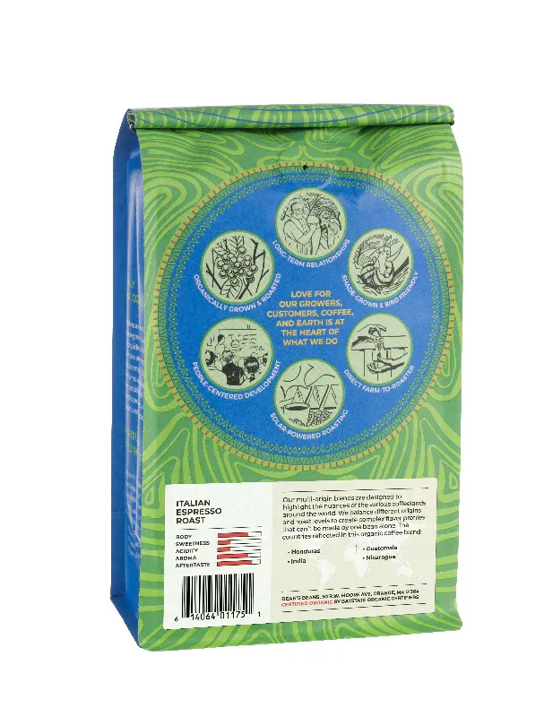 DEAN'S BEANS Italian Espresso Roast 1lb Ground Coffee