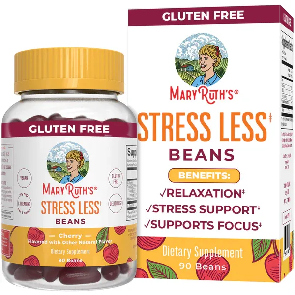 MaryRuth&#39;s Stress Less Cherry Flavored Beans 90 count