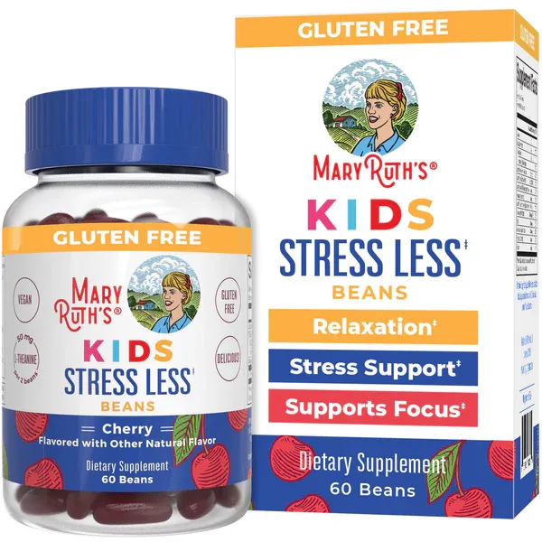 MaryRuth&#39;s Kid&#39;s Stress Less Cherry Flavored Beans 60 count