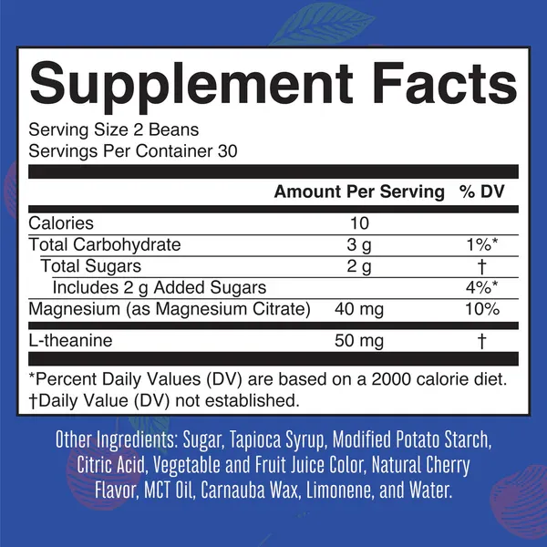 MaryRuth's Kid's Stress Less Cherry Flavored Beans 60 count