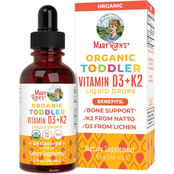 Mary Ruth&#39;s Infant &amp; Toddler Organic Vitamin D3 Drops Unflavored 0.5 fl oz