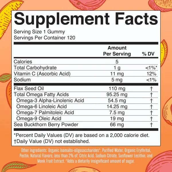 Mary Ruth's Omega 3-6-9 Gummies 120 count