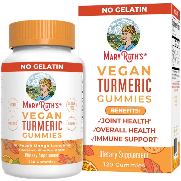 Mary Ruth&#39;s Vegan Turmeric Gummies 120 count