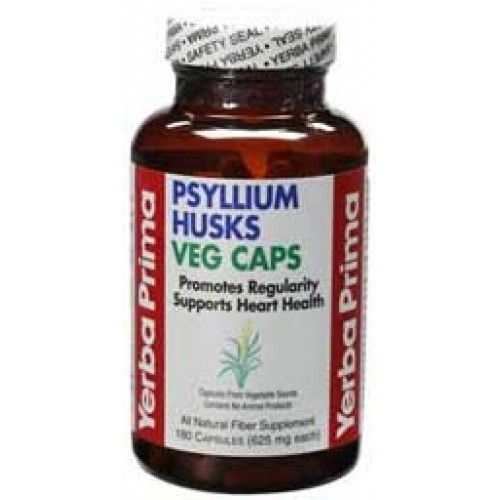 YERBA PRIMA Psyllium Husks 180 Veg. Caps.