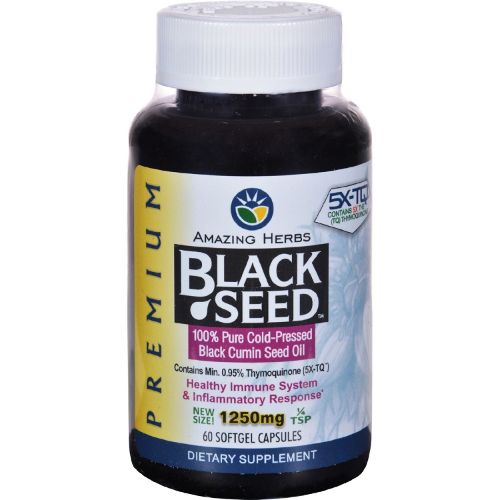Amazing Herbs Premium Black Seed 1250mg 60 sg