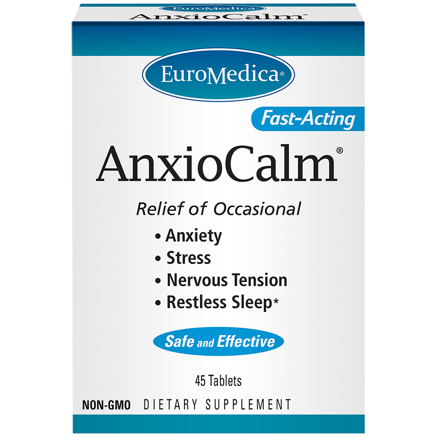 Euromedica Fast Acting Anxiocalm 45 tablets