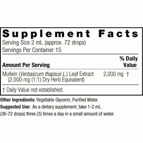 Nature's Answer AF Mullein Leaf Extract 2,000mg 1 fl oz