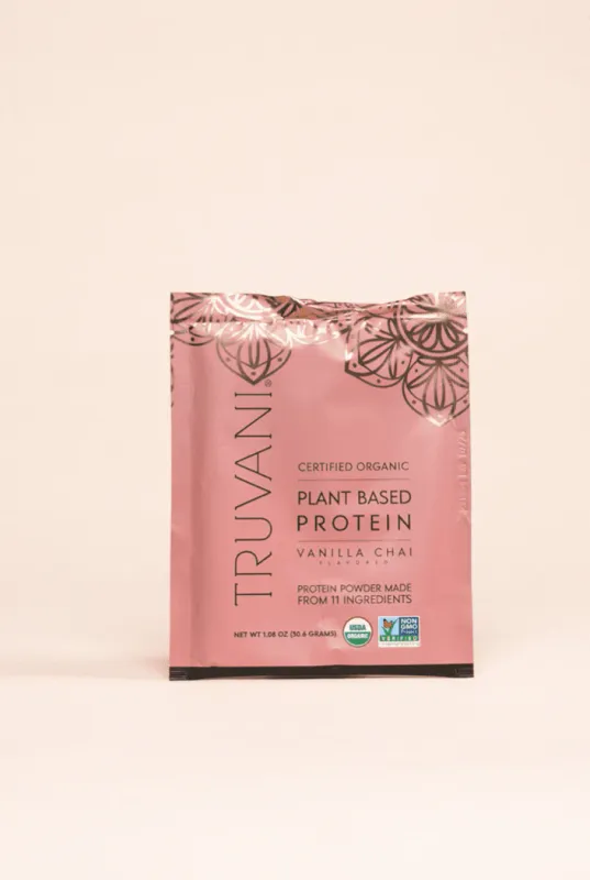 Truvani Organic Vanilla Chai Plant Based Protein Packet