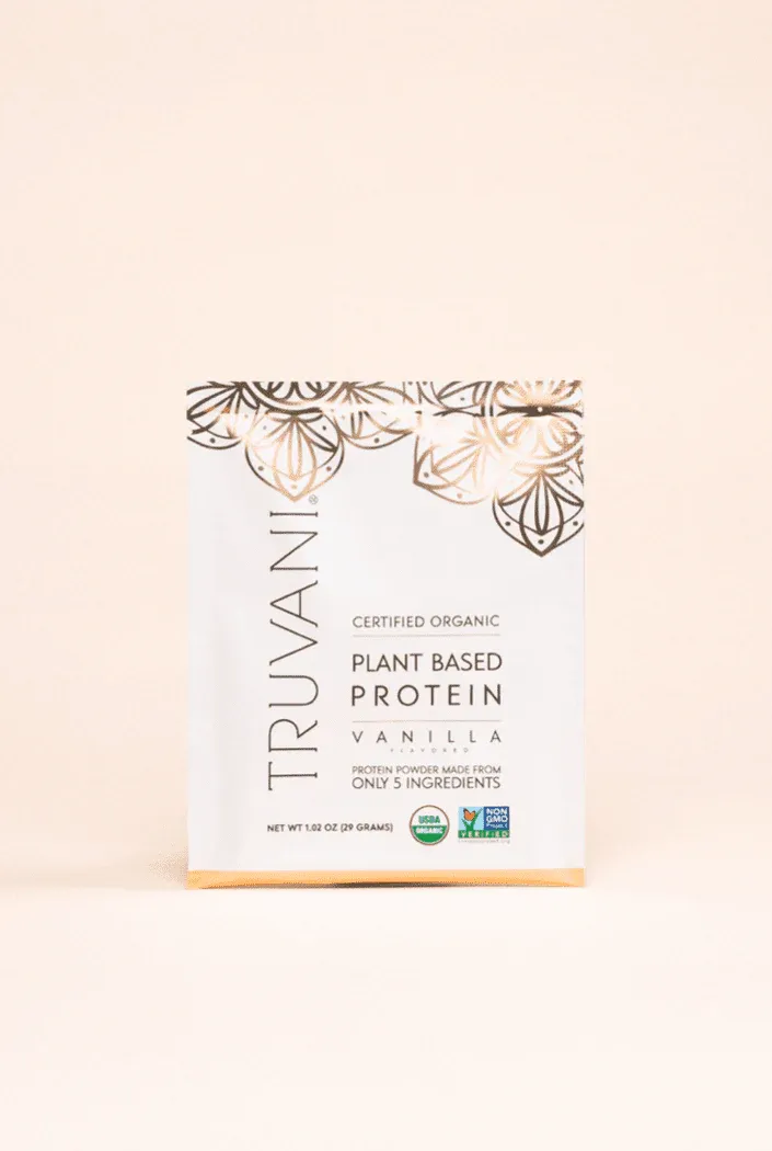 TRUVANI Org. Plant Based Vanilla Protein Pwdr. 1.02 oz. Pkt.