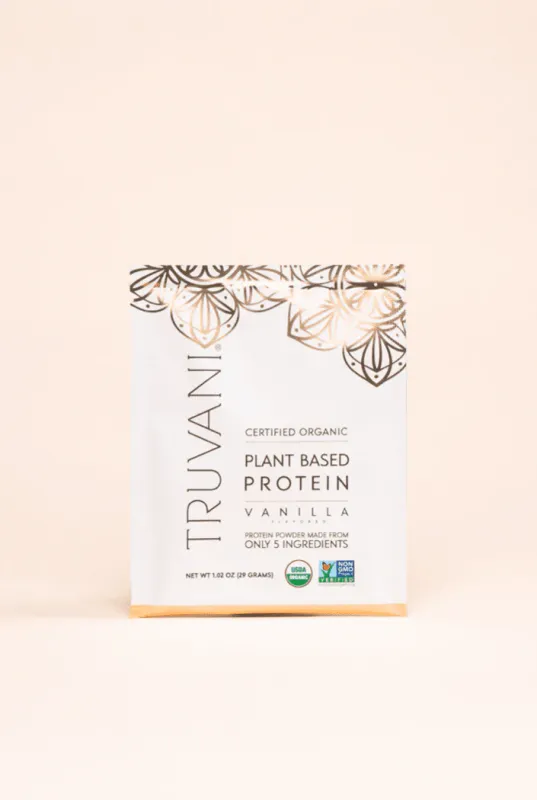 TRUVANI Org. Plant Based Vanilla Protein Pwdr. 1.02 oz. Pkt.