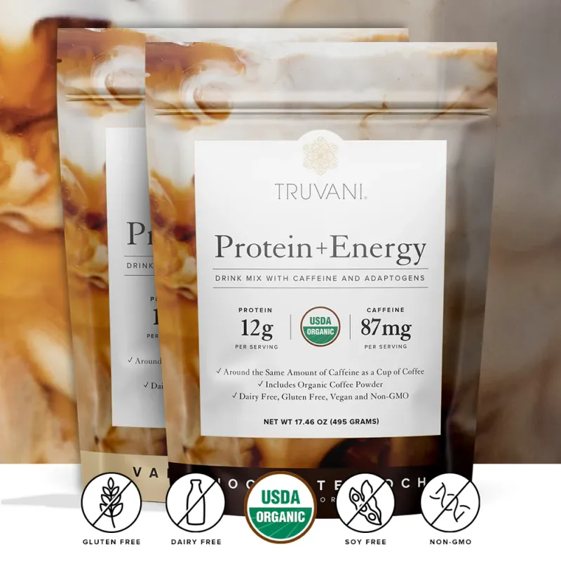 TRUVANI Protein + Energy Chocolate Mocha Pwdr. 17.46 oz.