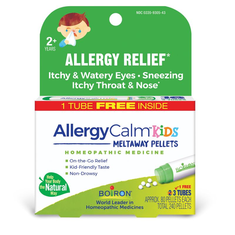 Boiron AllergyCalm Kids Meltaway Pellets 3 tubes