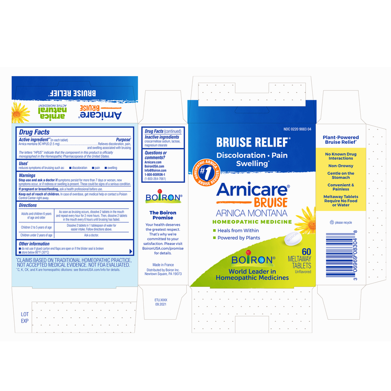 BOIRON ARNICARE BRUISE 60 Meltaway Tablets