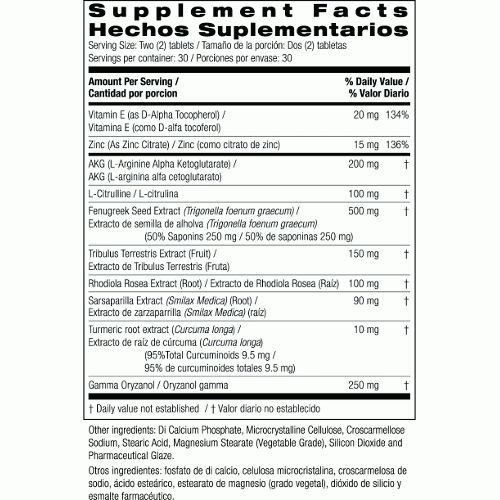 Bio Nutrition Testosterone Wellness for Men 60 tabs
