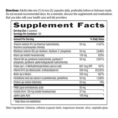 Country Life Coenzyme B-Complex - 240 vegan capsules