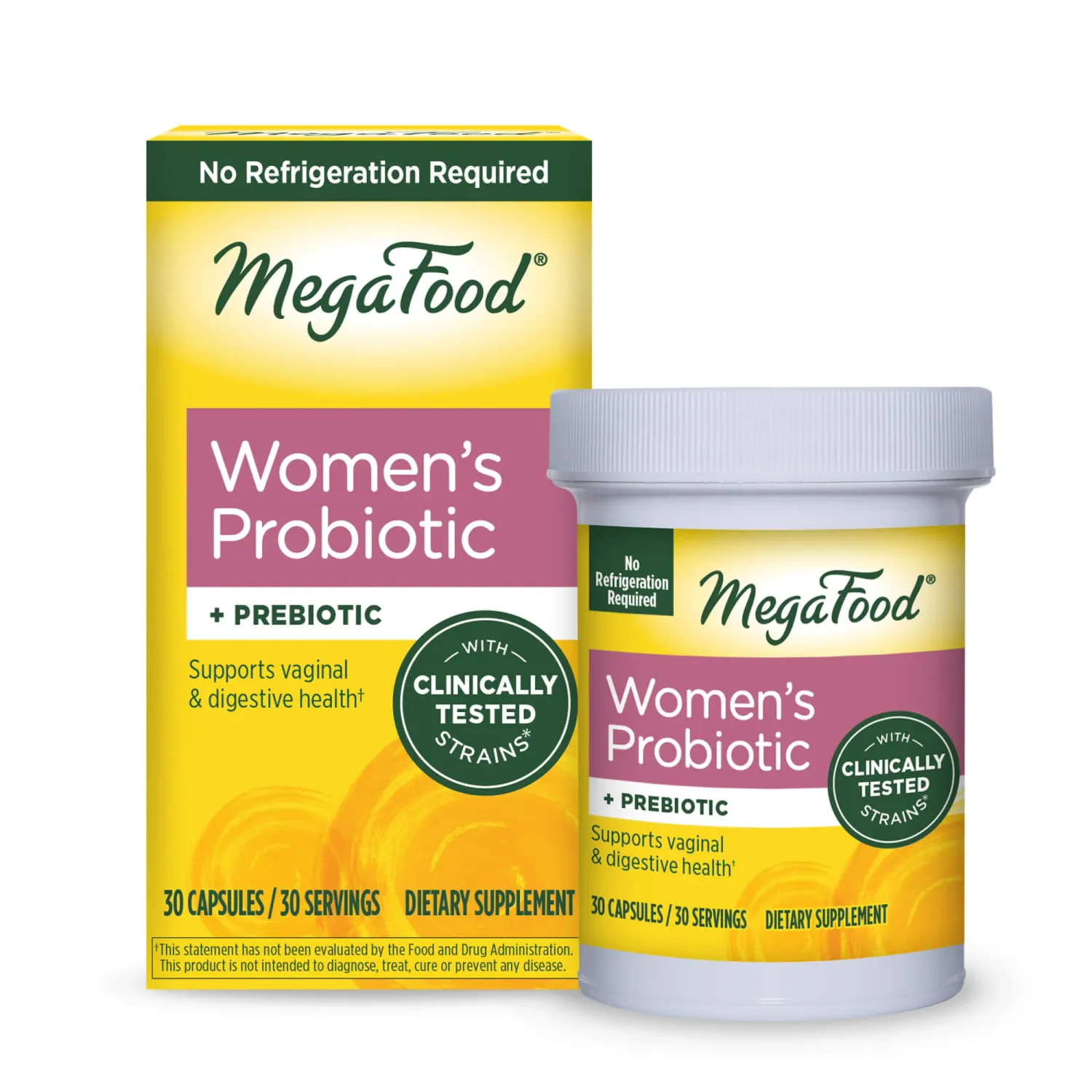 Megafood Wonen&#39;s Probiotic + Prebiotic Shelf Stable 30 caps