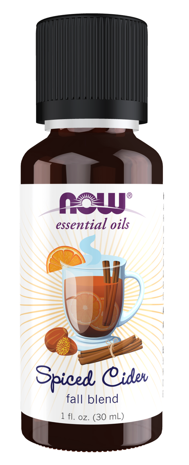 NOW Essential Oils Spiced Cider Fall Blend Oil 1 fl oz