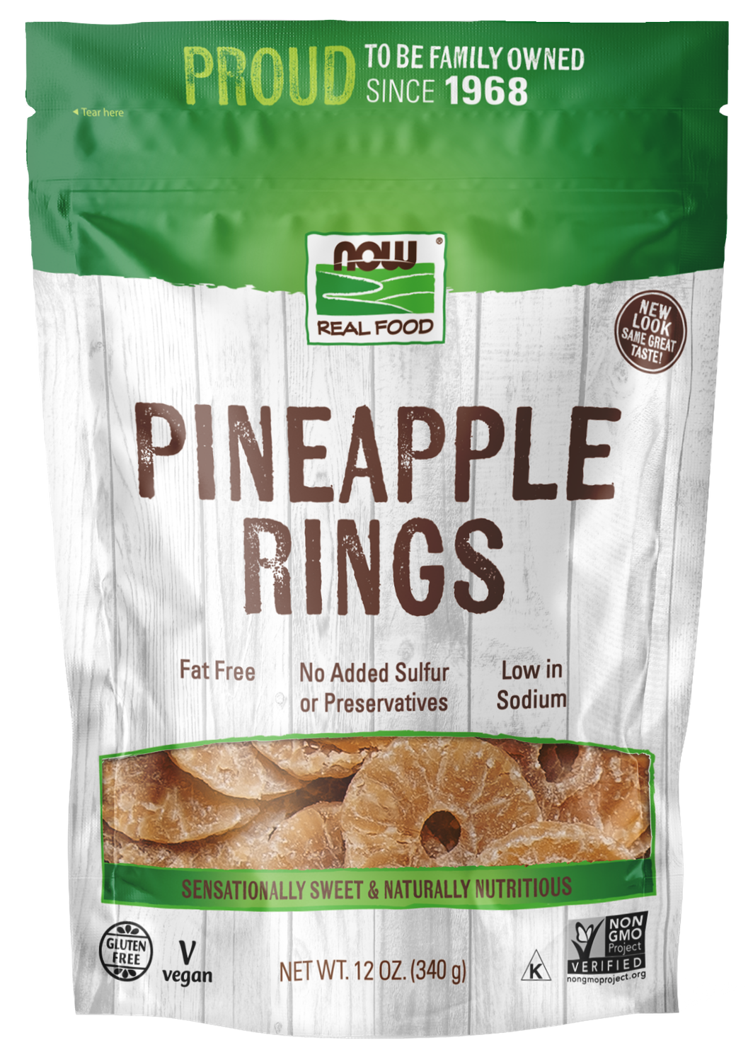 NOW Real Foods Pineapple Rings 12oz