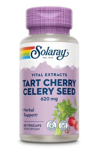 Solaray Tart Cherry Celery Seed 620mg 60 vc