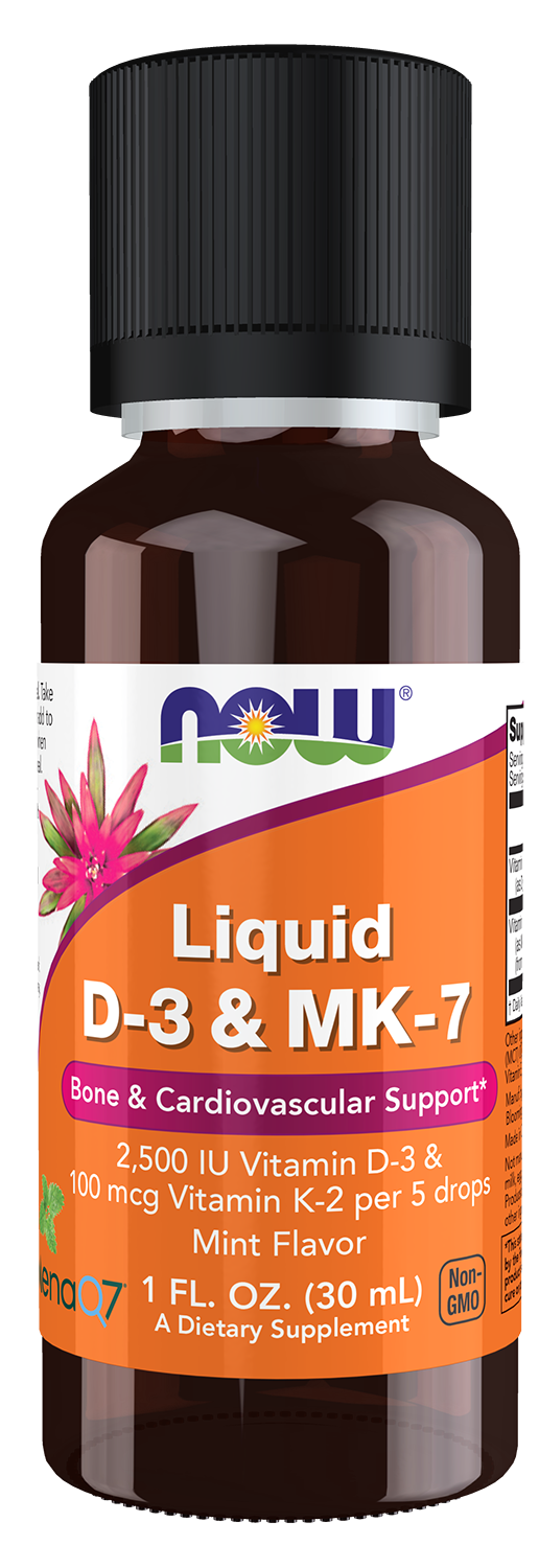 NOW Liquid D-3 &amp; MK-7 1 fl oz