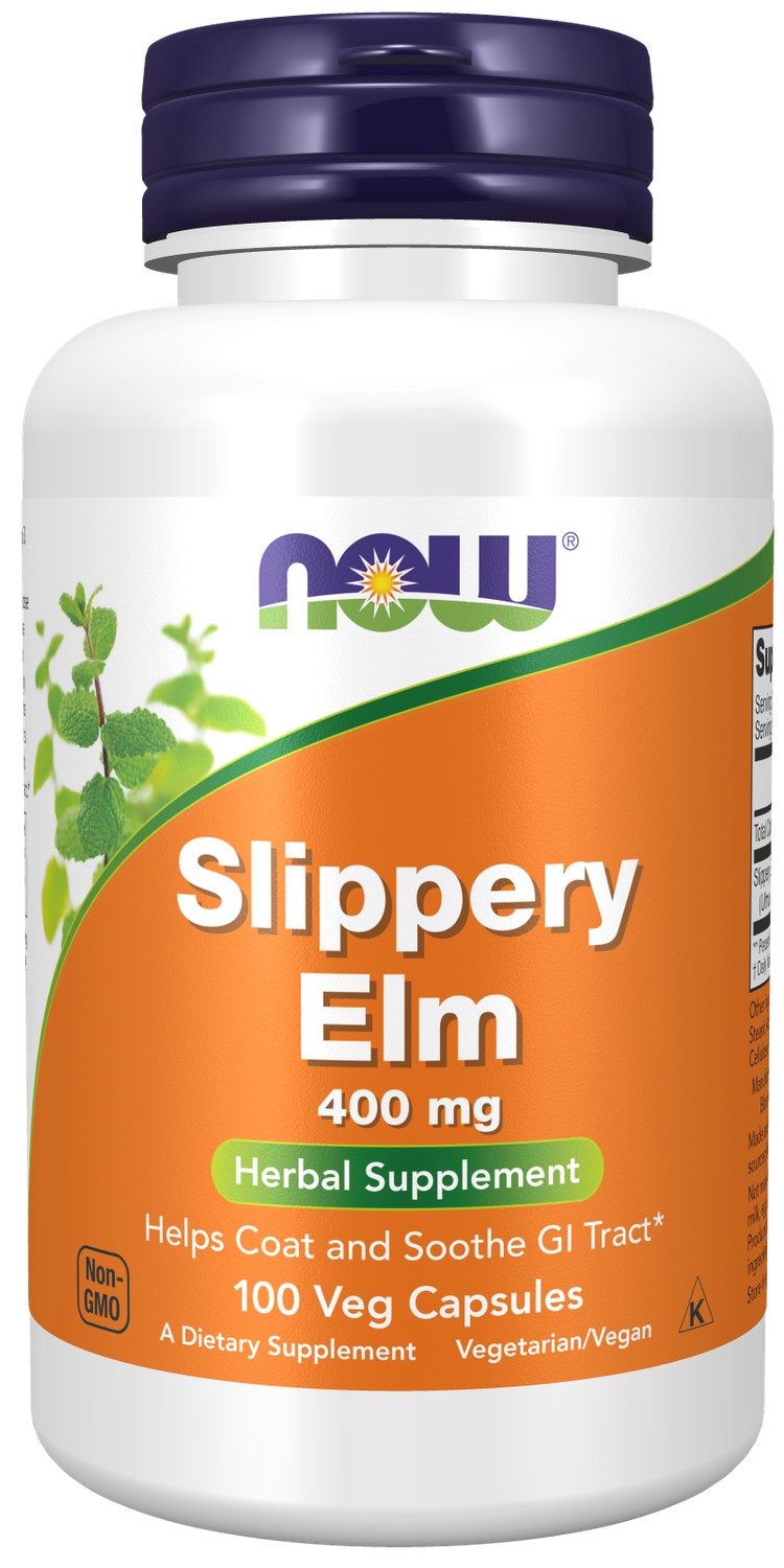 NOW Slippery Elm 400mg 100 vc
