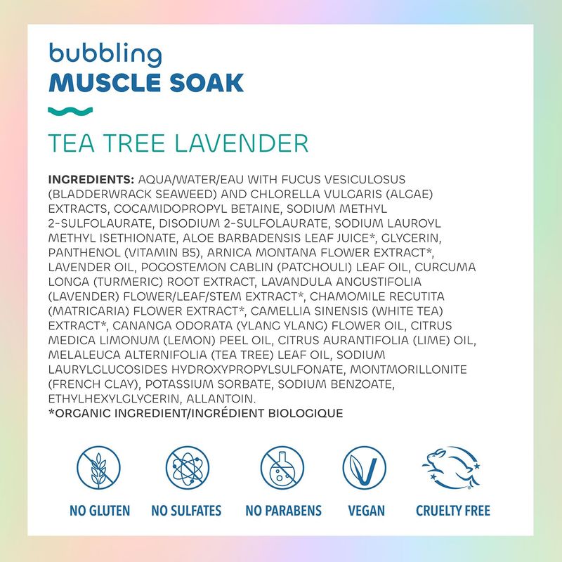Seaweed Bath Co. Tea Tree Lavender Bubbling Muscle Soak 12 fl oz