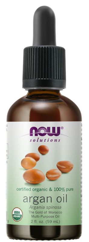 NOW Solutions 100% Pure Organic Argan Oil 2 fl oz