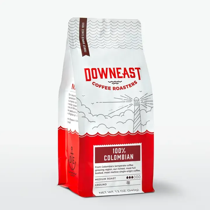Downeast Coffee Roasters 100% Colombian Ground Coffee 12oz
