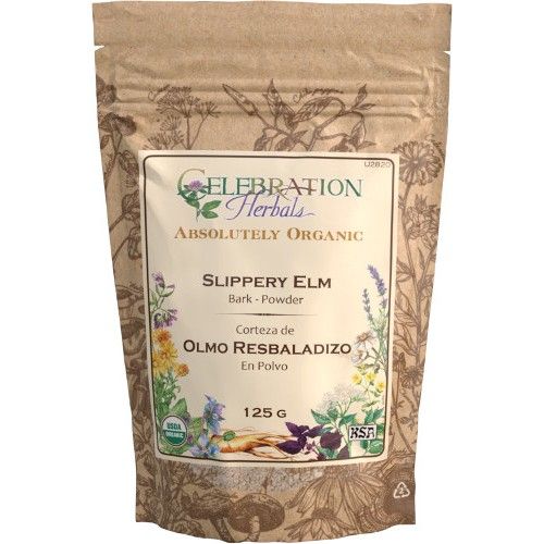 Celebration Herbals Absolutely Organic Slippery Elm Bark Powder 125g