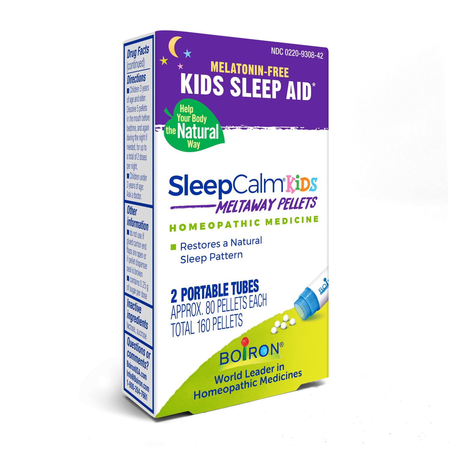 Boiron SleepCalm Kids Meltaway Pellets 2 tubes