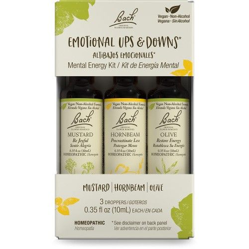 Bach Emotional Ups &amp; Downs Mental Energy Kit 3 droppers