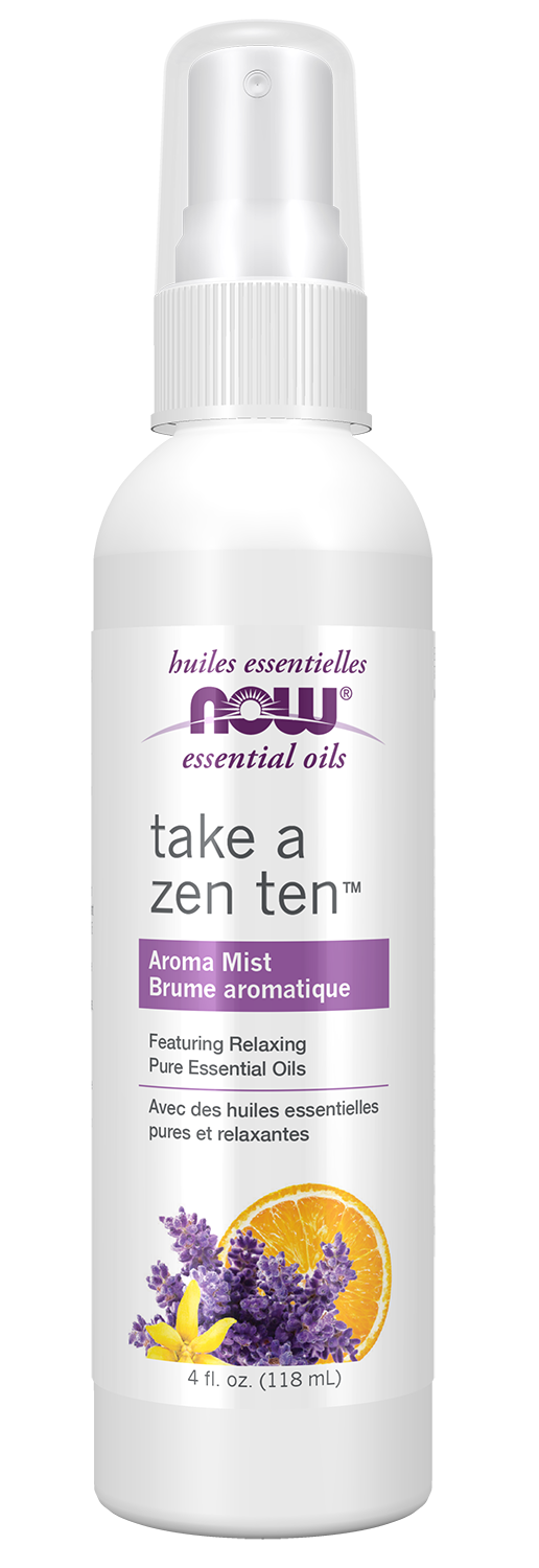 NOW Essential Oils Take A Zen Ten Aroma Mist 4 fl oz
