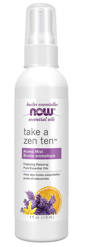 NOW Essential Oils Take A Zen Ten Aroma Mist 4 fl oz