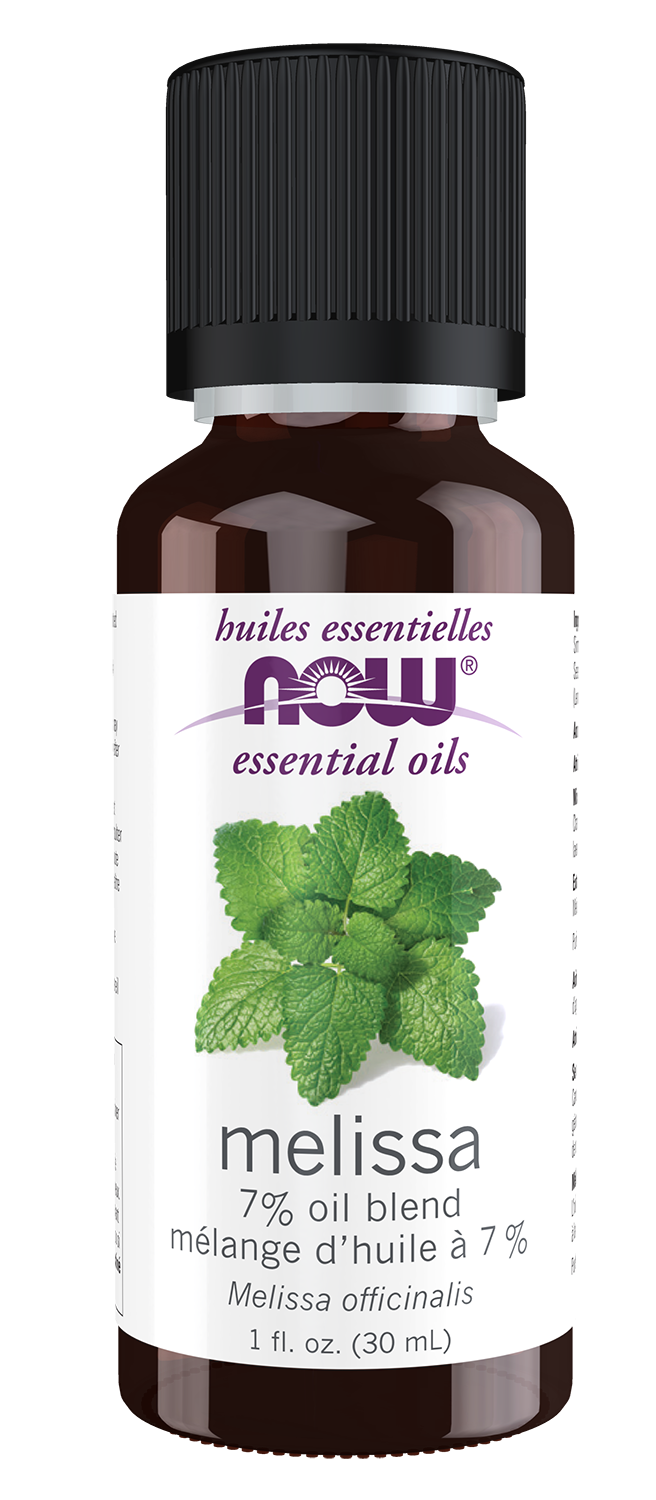 NOW Essential Oils Melissa 7% Oil Blend 1 fl oz