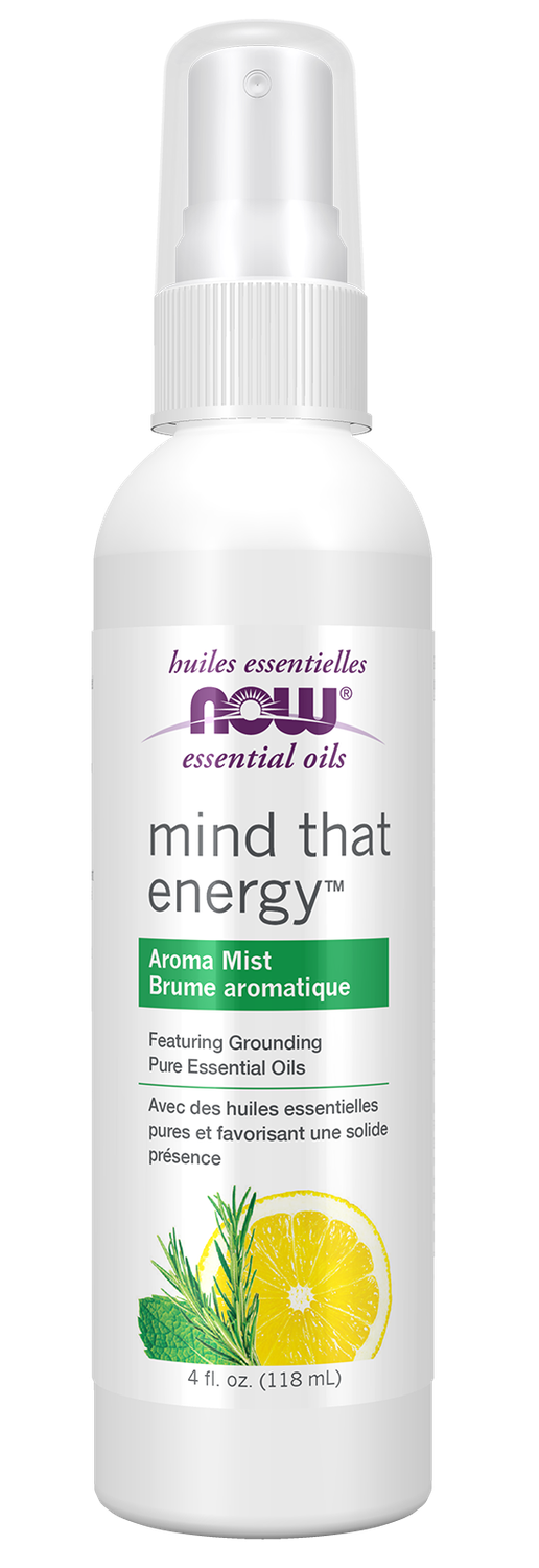 NOW Essential Oils Mind That Energy Aroma Mist 4 fl oz