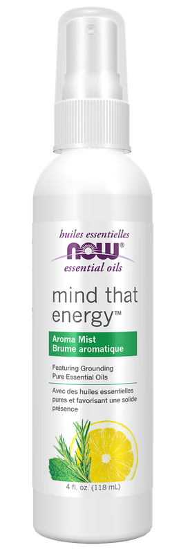 NOW Essential Oils Mind That Energy Aroma Mist 4 fl oz