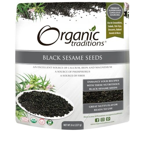 Organic Traditions Black Sesame Seeds 8oz