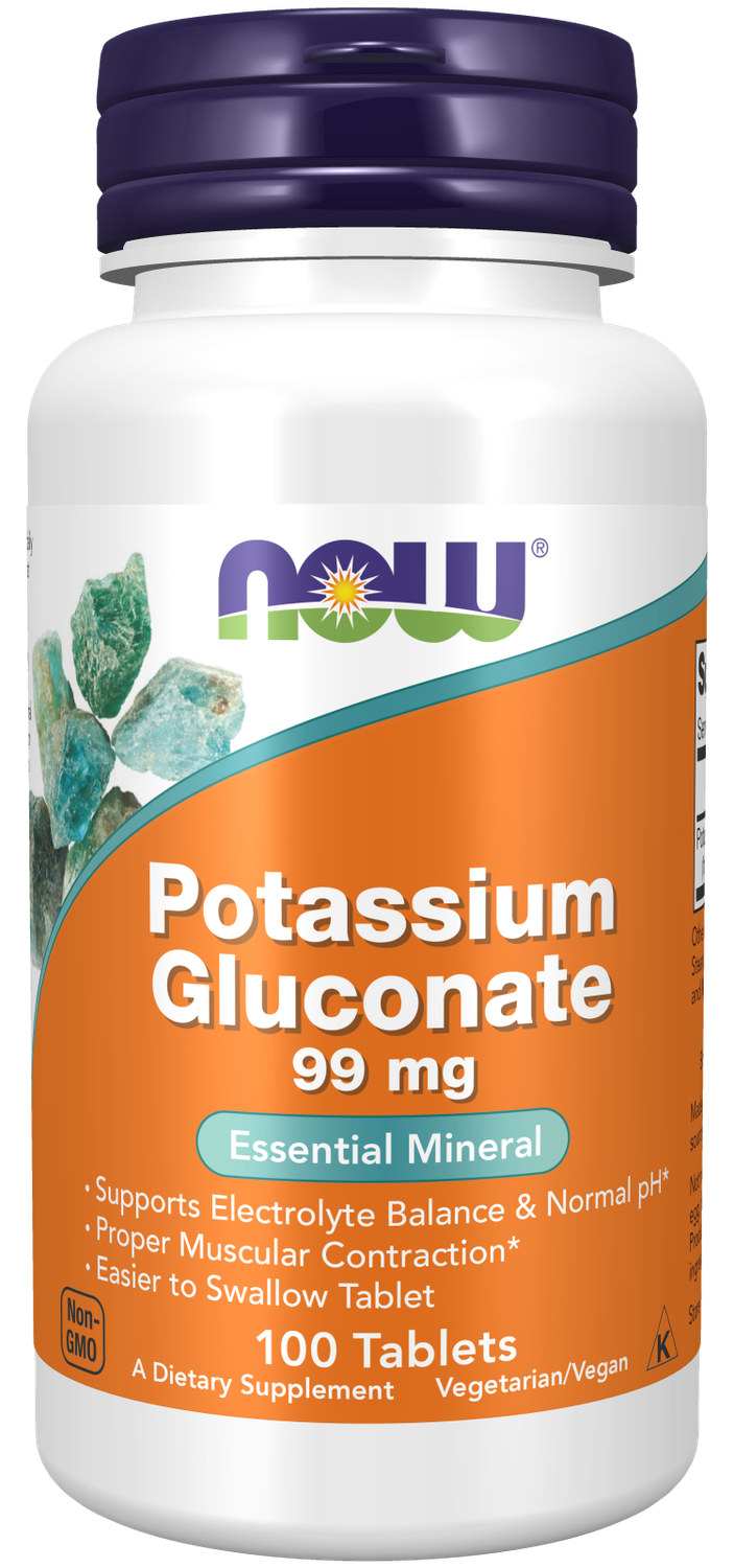 NOW Potassium Gluconate 99mg 100 tabs