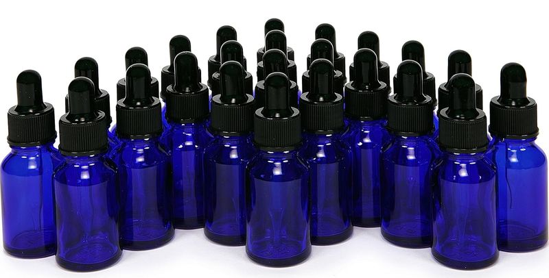 .5 Blue Glass Dropper Bottle
