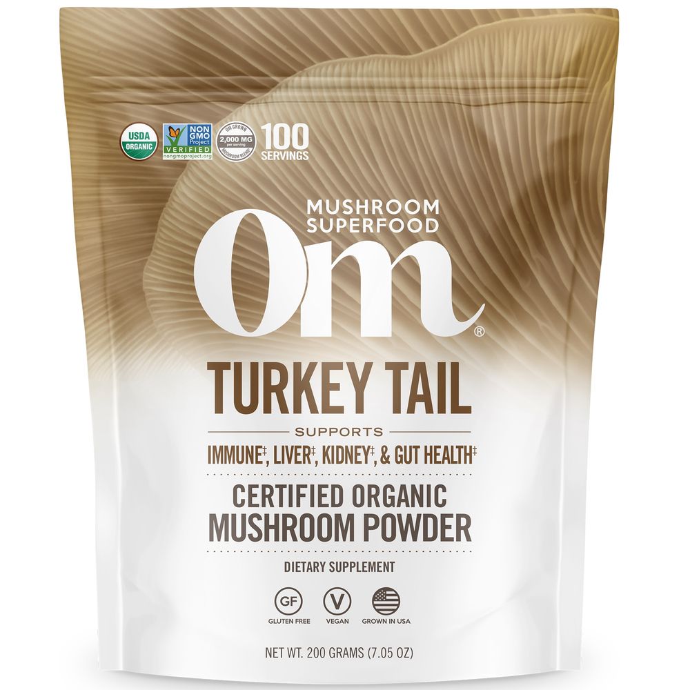 OM Mushroom Superfood Turkey Tail Mushroom Powder 2000mg 7.05oz