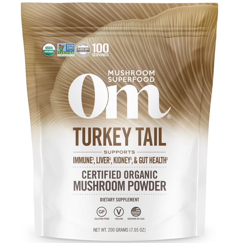 OM Mushroom Superfood Turkey Tail Mushroom Powder 2000mg 7.05oz