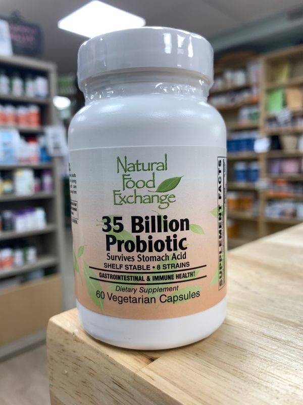 NATURAL FOOD EXCHANGE 35 Billion Probiotic 60 Veg. Caps.