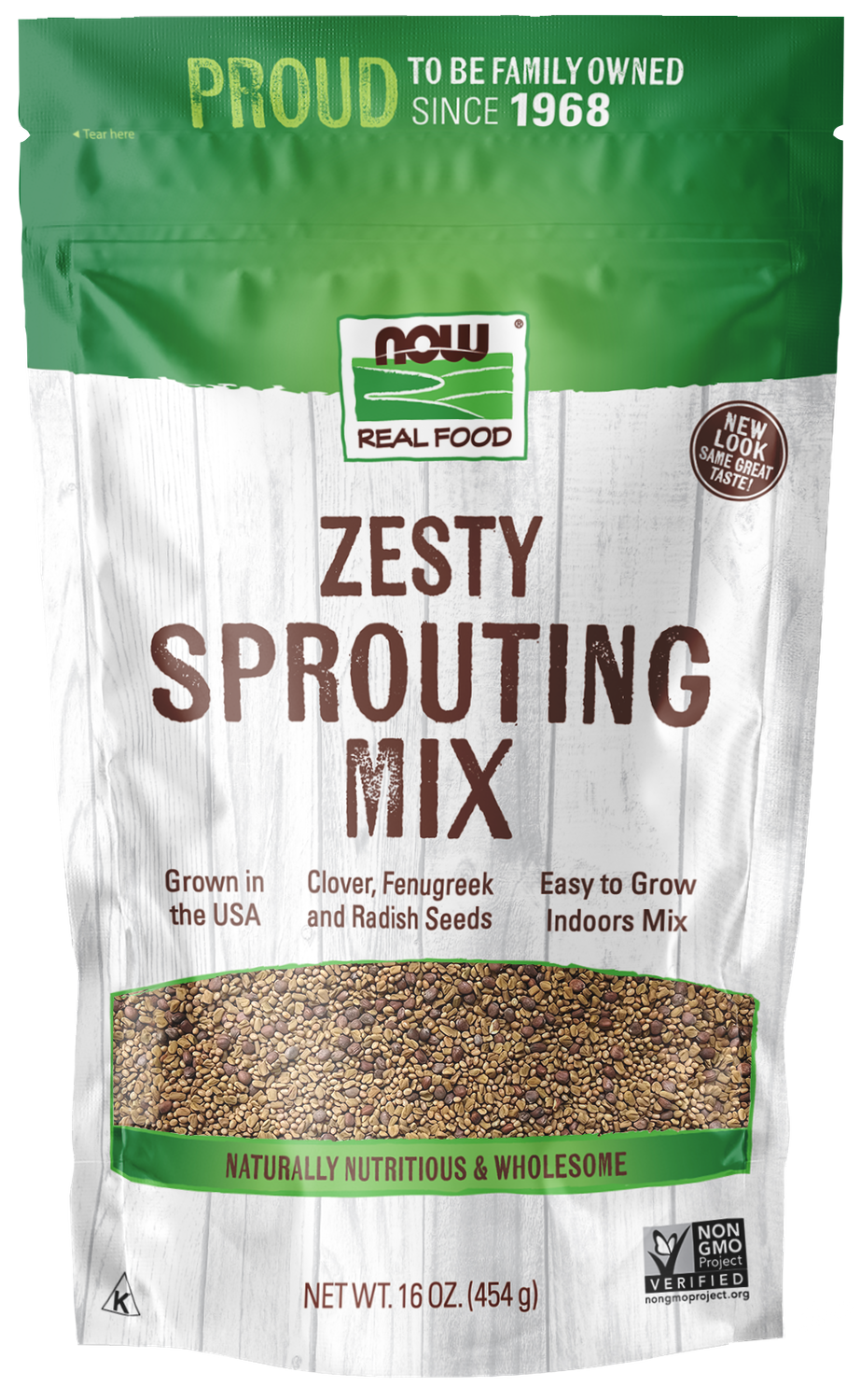NOW Real Food Zesty Sprouting Mix 1lb