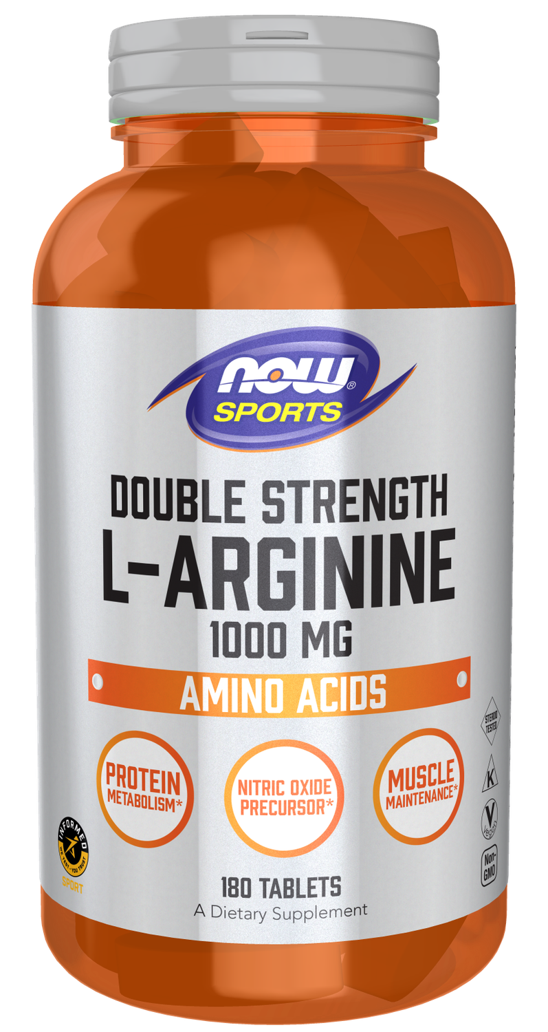 NOW Sports Double Strength L - Arginine 1000mg 180 tabs