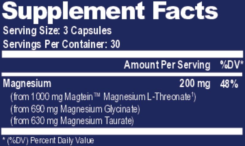 NATURAL STACKS Magtech Magnesium Complex 90 Veg. Caps.