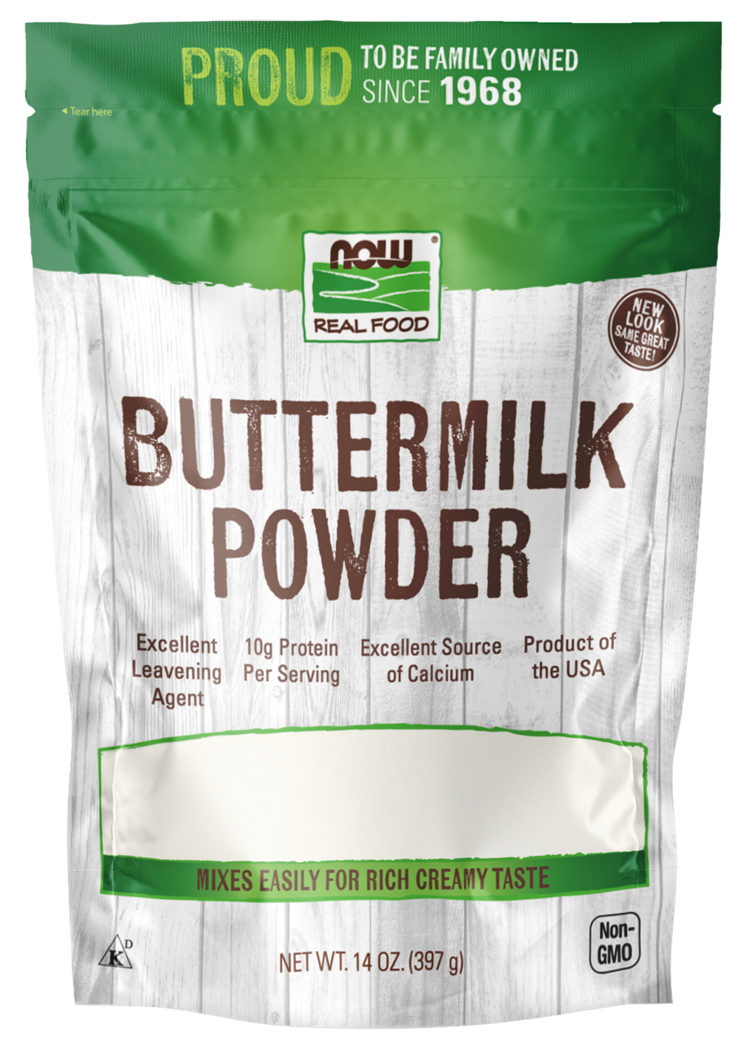 NOW Buttermilk Powder. 14 oz.