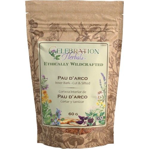 Celebration Herbals Pau D&#39;rco Inner Bark Cut &amp; Sifted 2.12oz