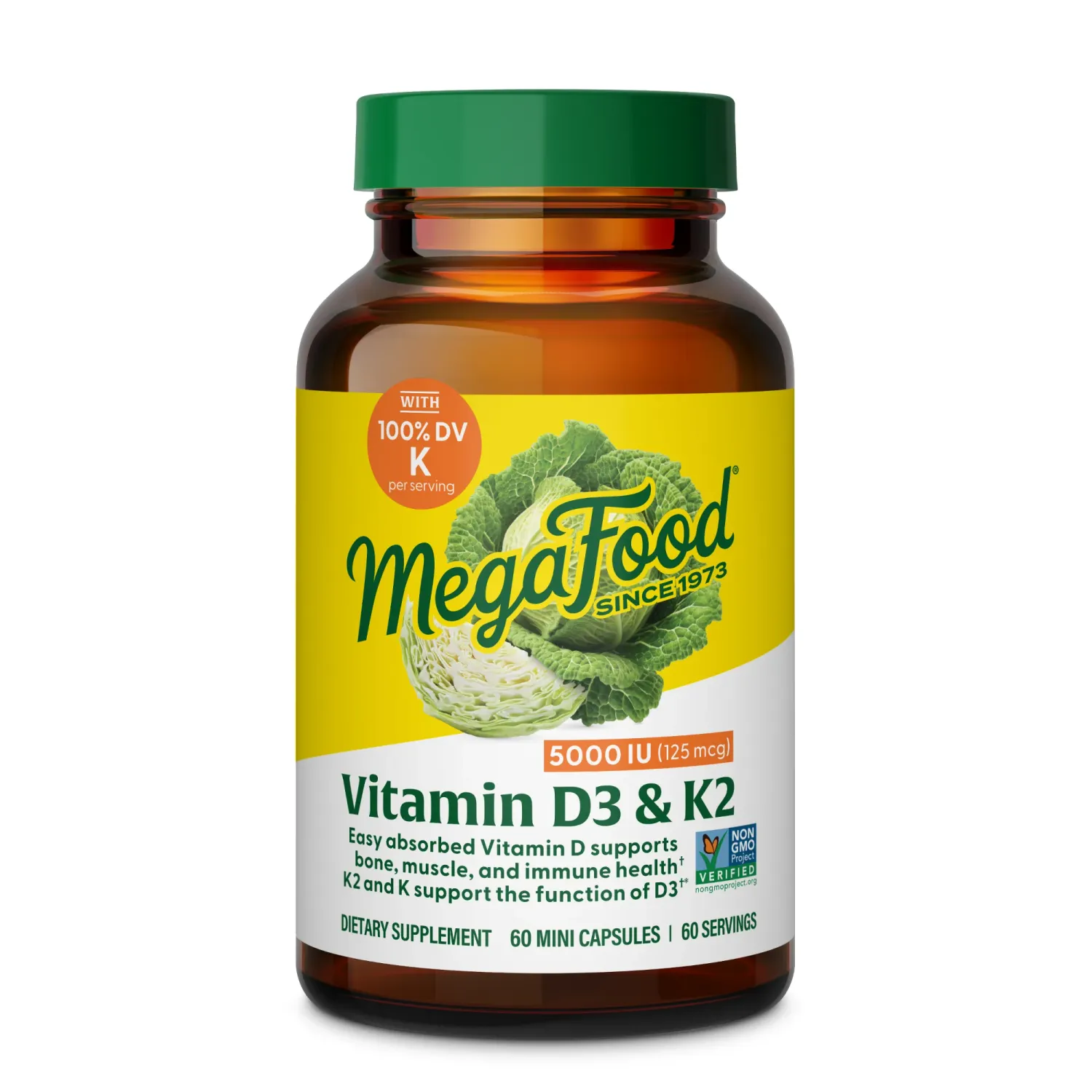 Megafood Vitamin D-3 5000 I.U. 60 Caps.