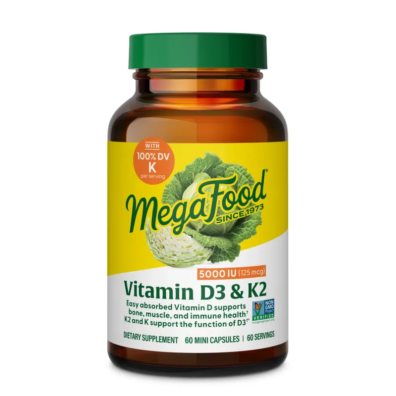 Megafood Vitamin D-3 5000 I.U. 60 Caps.